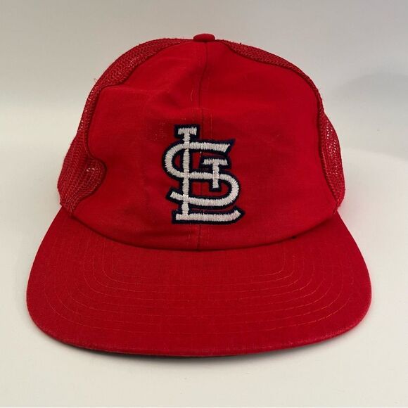 VINTAGE 1980s ST LOUIS CARDINALS TRUCKER HAT TWINS - Picture 1 of 5